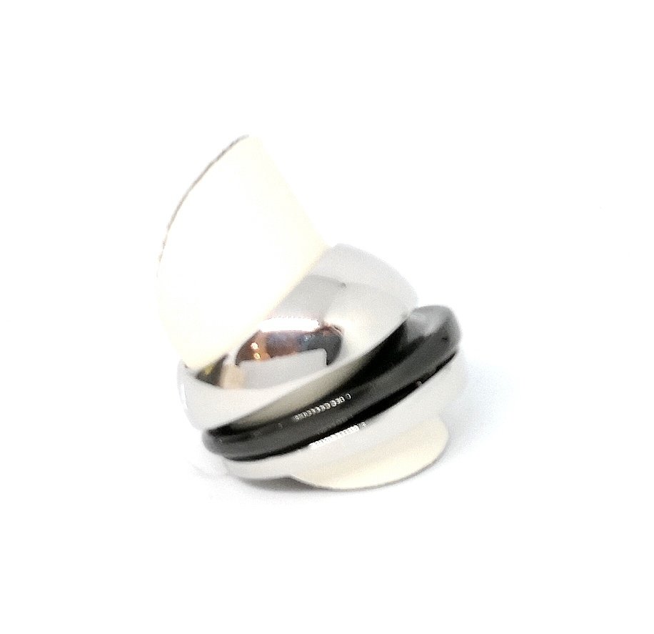 Anello in acciaio componibile di Calvin Klein