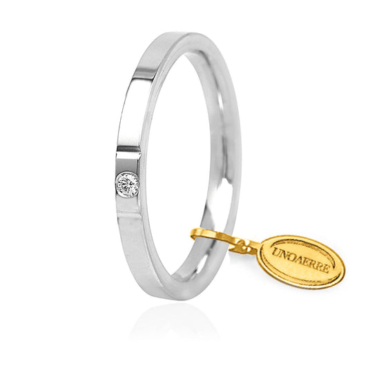 18kt gold light circle wedding ring 2.4mm