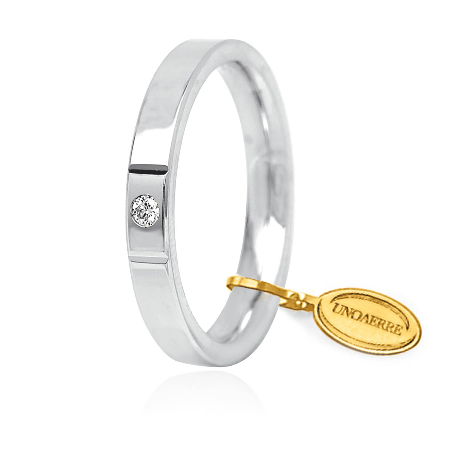 18kt gold circle wedding ring 3.5mm