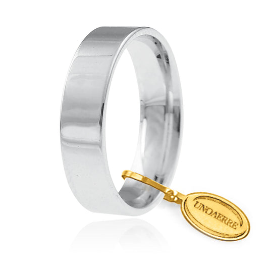 18kt gold light circle wedding ring 5mm