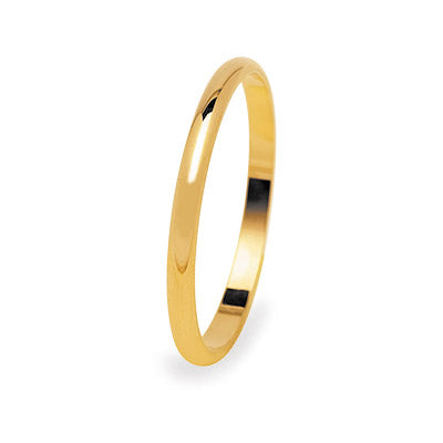 18kt gold French wedding ring 2.2mm