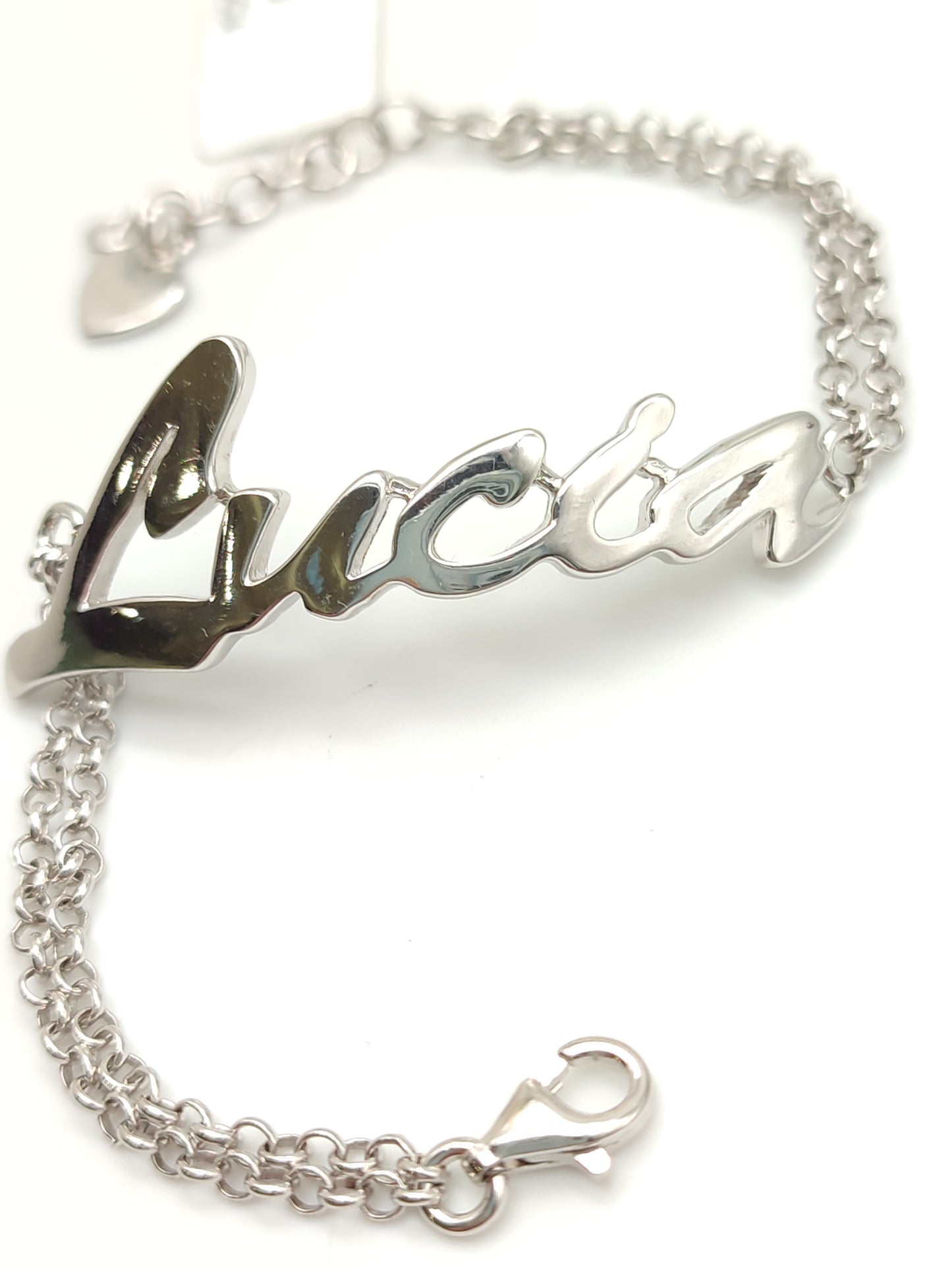 Bracciale in argento con nome Lucia
