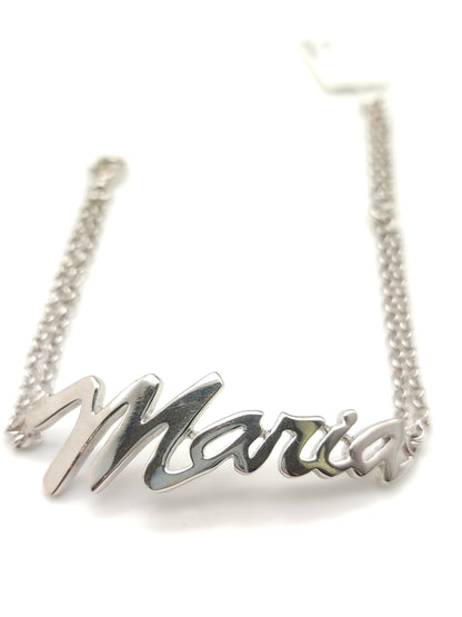 Silver bracelet with name Maria