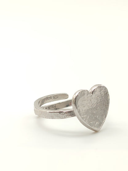 Eclat Heart silver ring