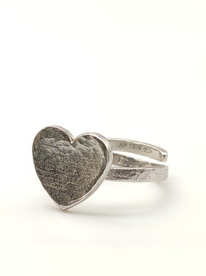 Eclat Heart silver ring