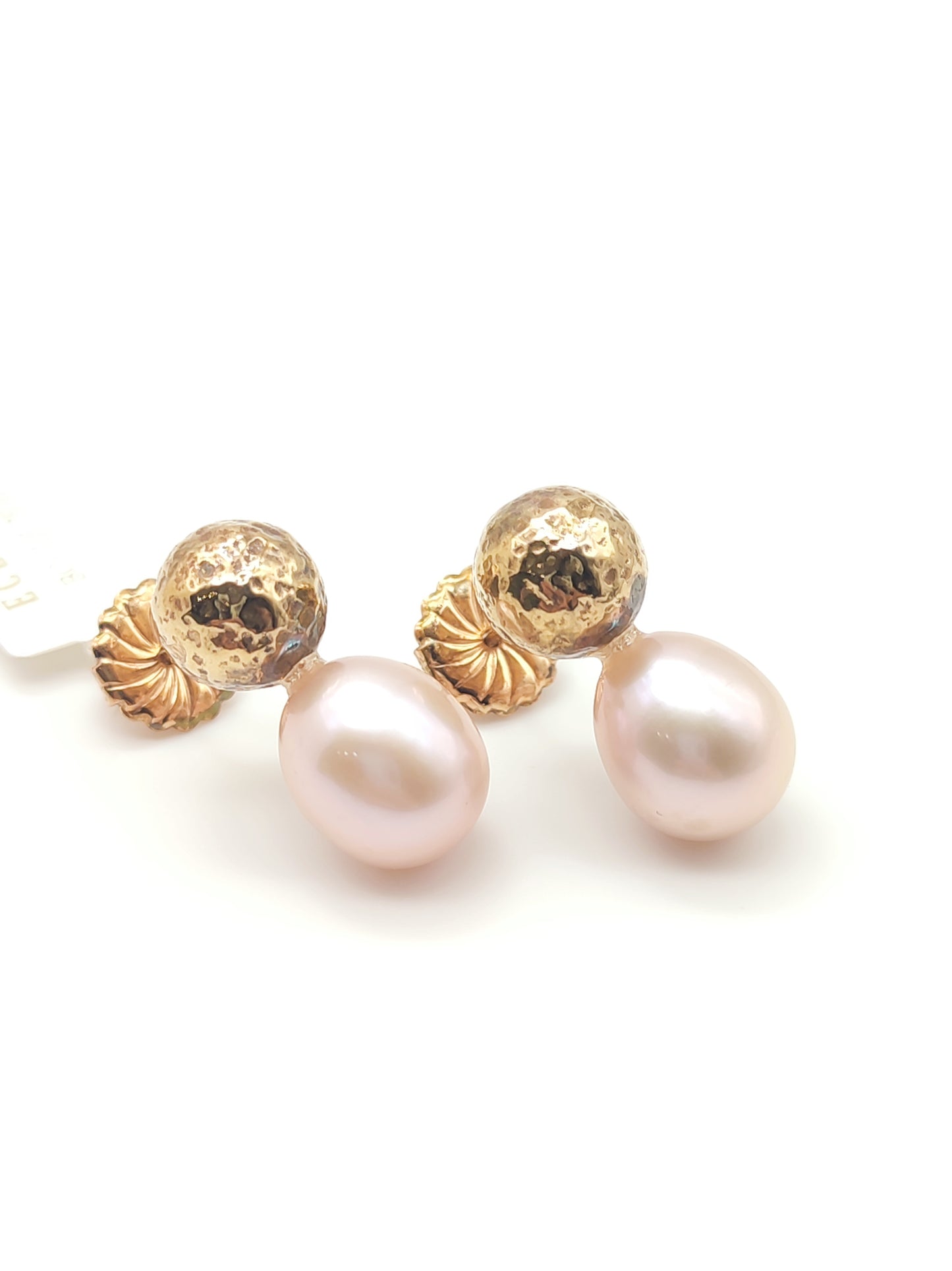Silver earrings with Eclat pearls