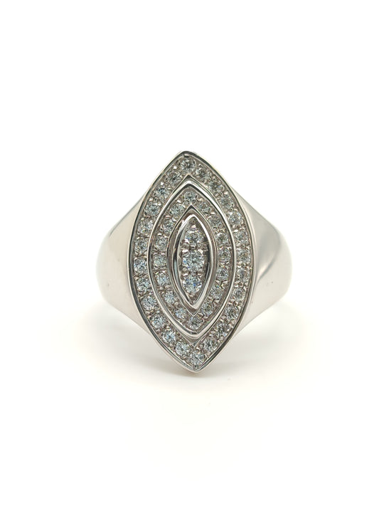 Pavan - White gold ring with zircons