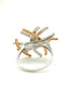 Pavan - Two-tone ring with diamonds