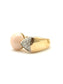 Pavan - Gold ring with pink coral and diamonds