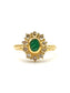 Pavan - Gold ring with emerald and diamonds 8\8
