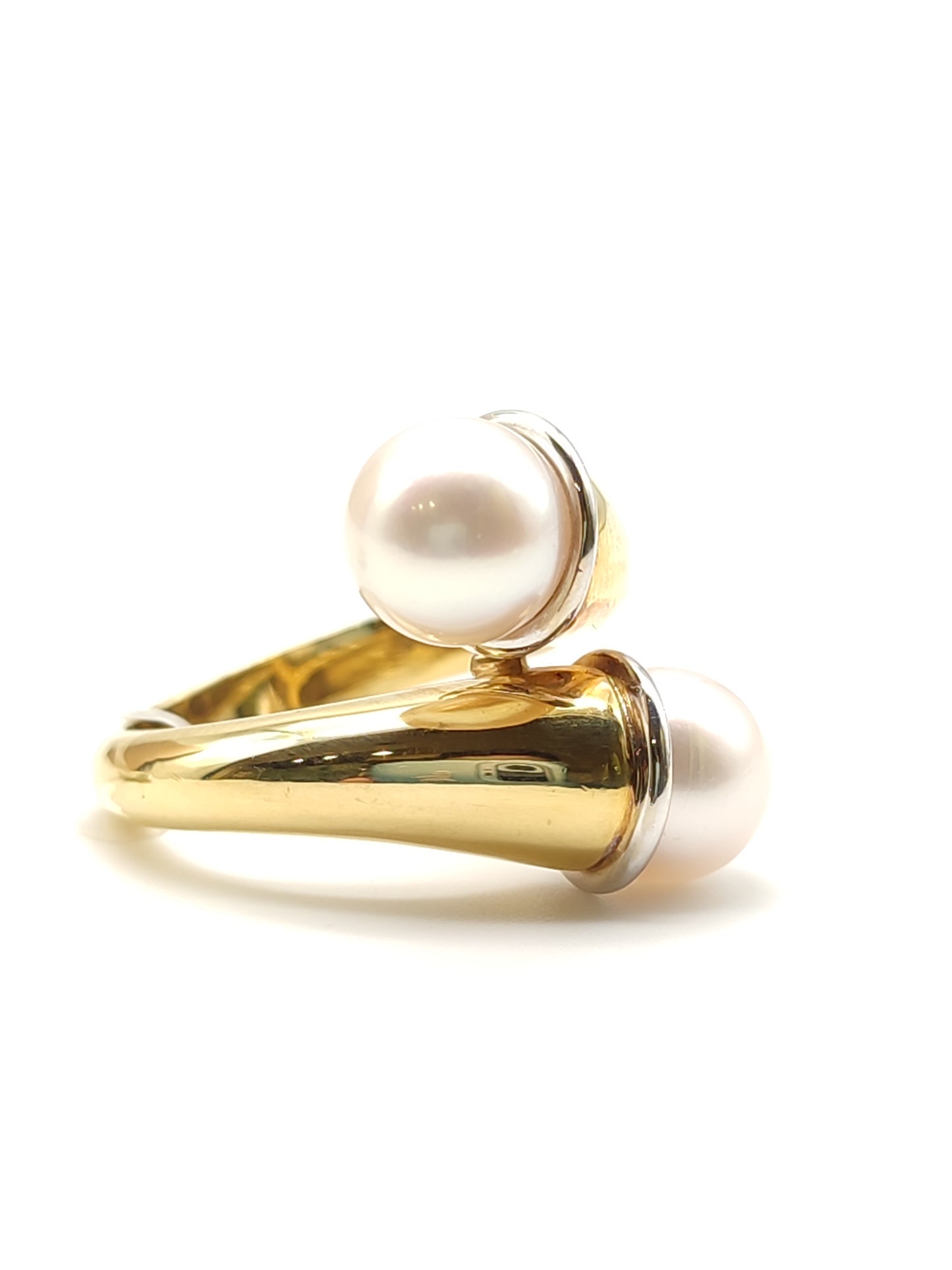 Pavan - Anello in oro con perle giapponesi