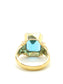 Pavan - Gold ring with blue topaz