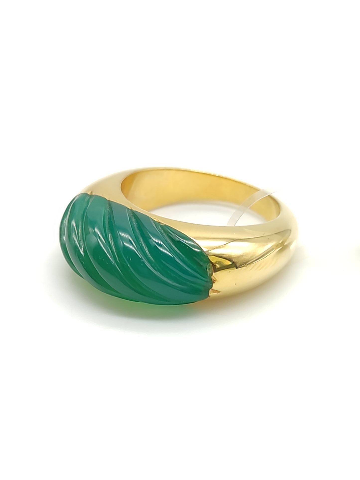 Pavan - Gold ring with jade