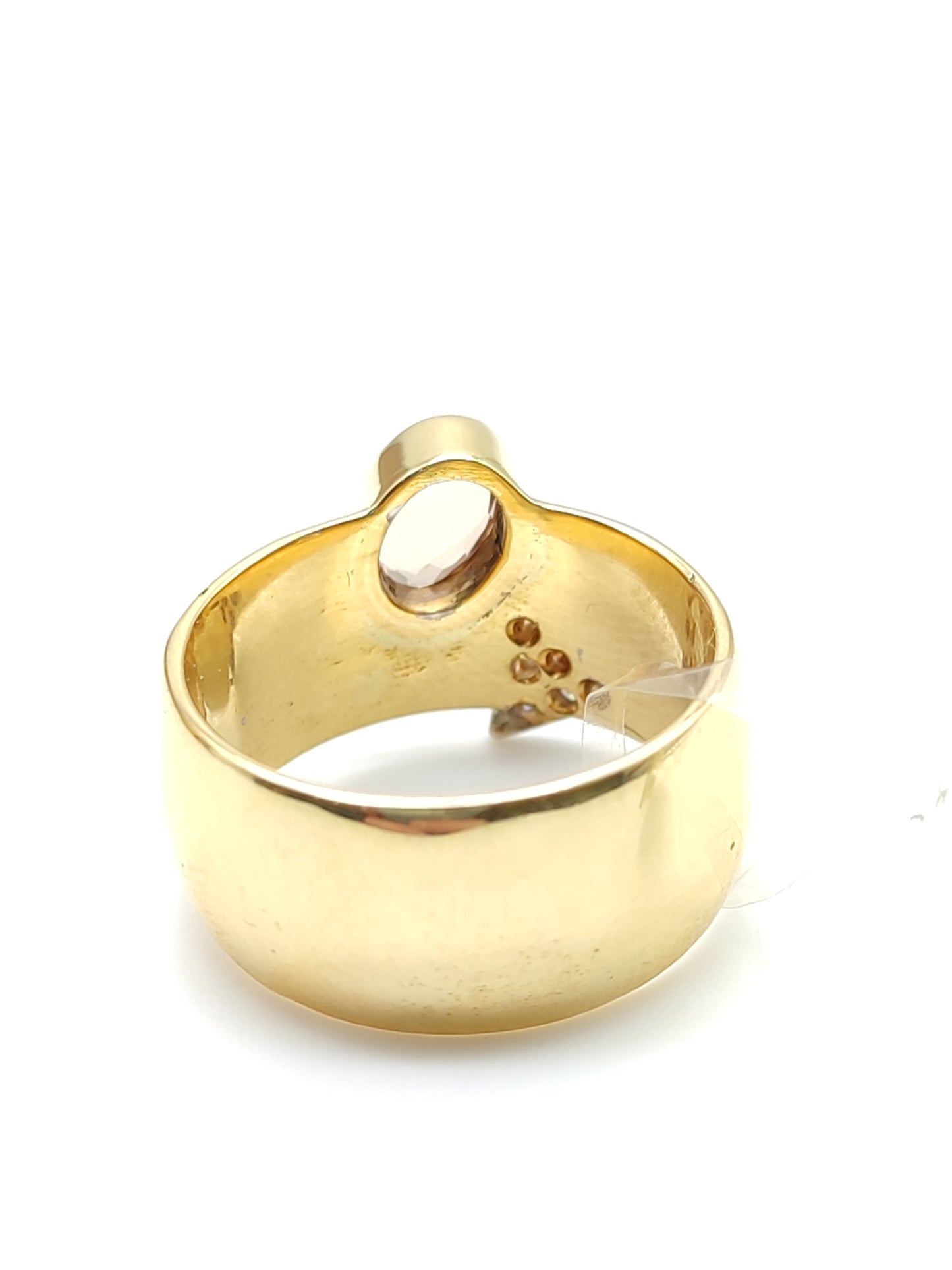 Pavan - Anello oro con topazio cognac e diamanti