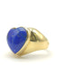 Pavan - Gold ring with lapis lazuli