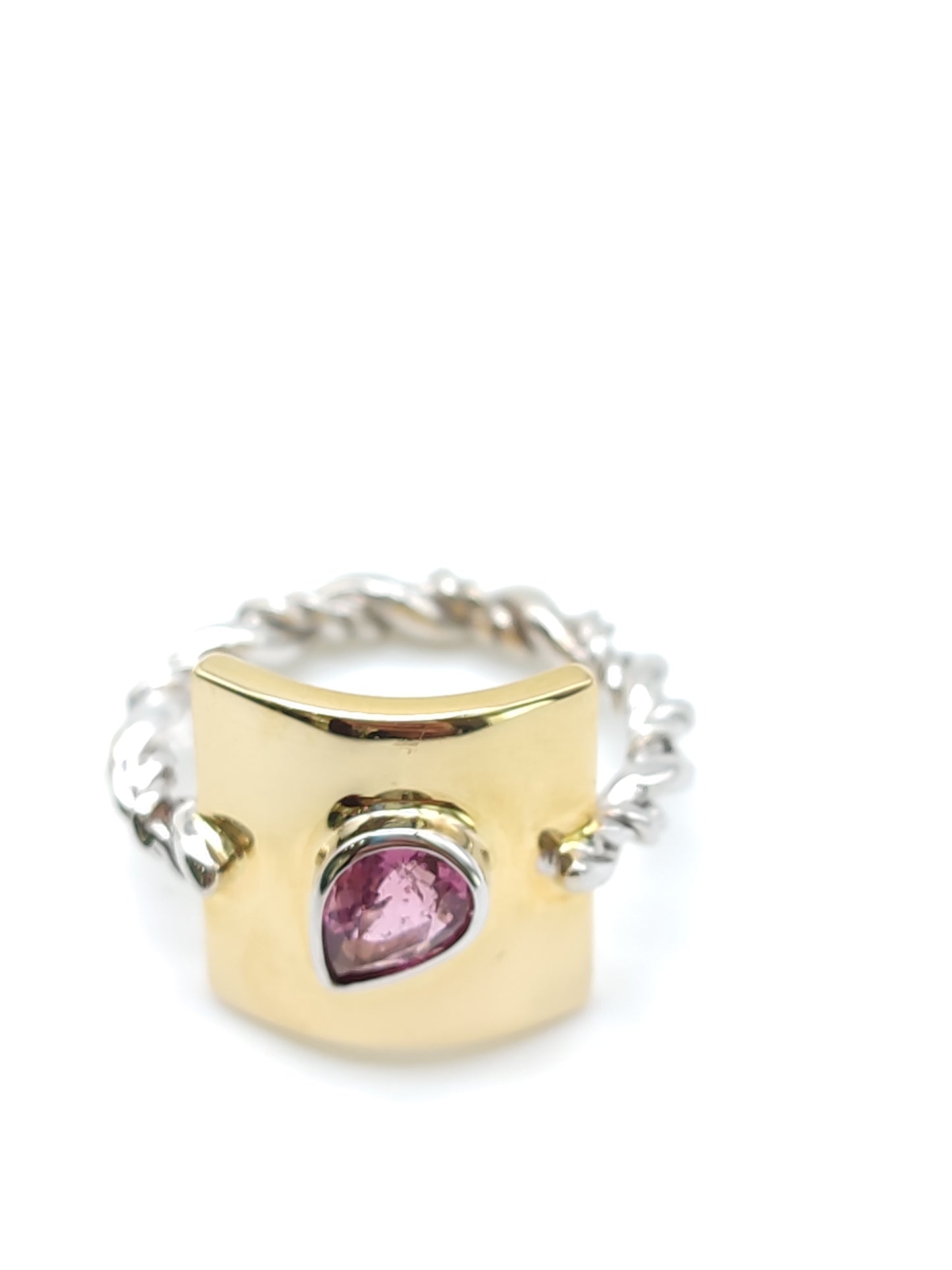 Pavan - Gold ring with pink tourmaline
