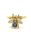 Pavan - Gold ring with sapphire, mother of pearl and diamonds