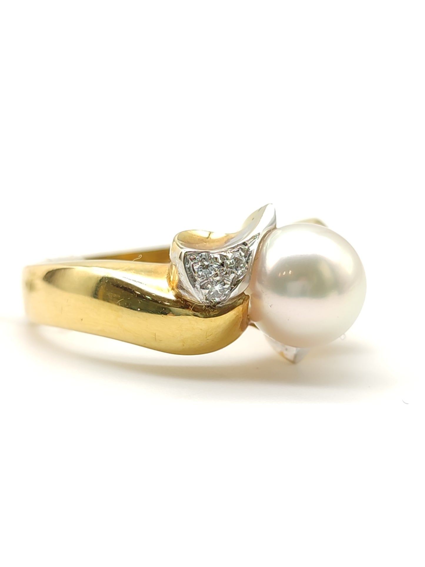 Pavan - Anello in oro con perla e diamanti