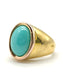 Pavan - Gold ring with turquoise