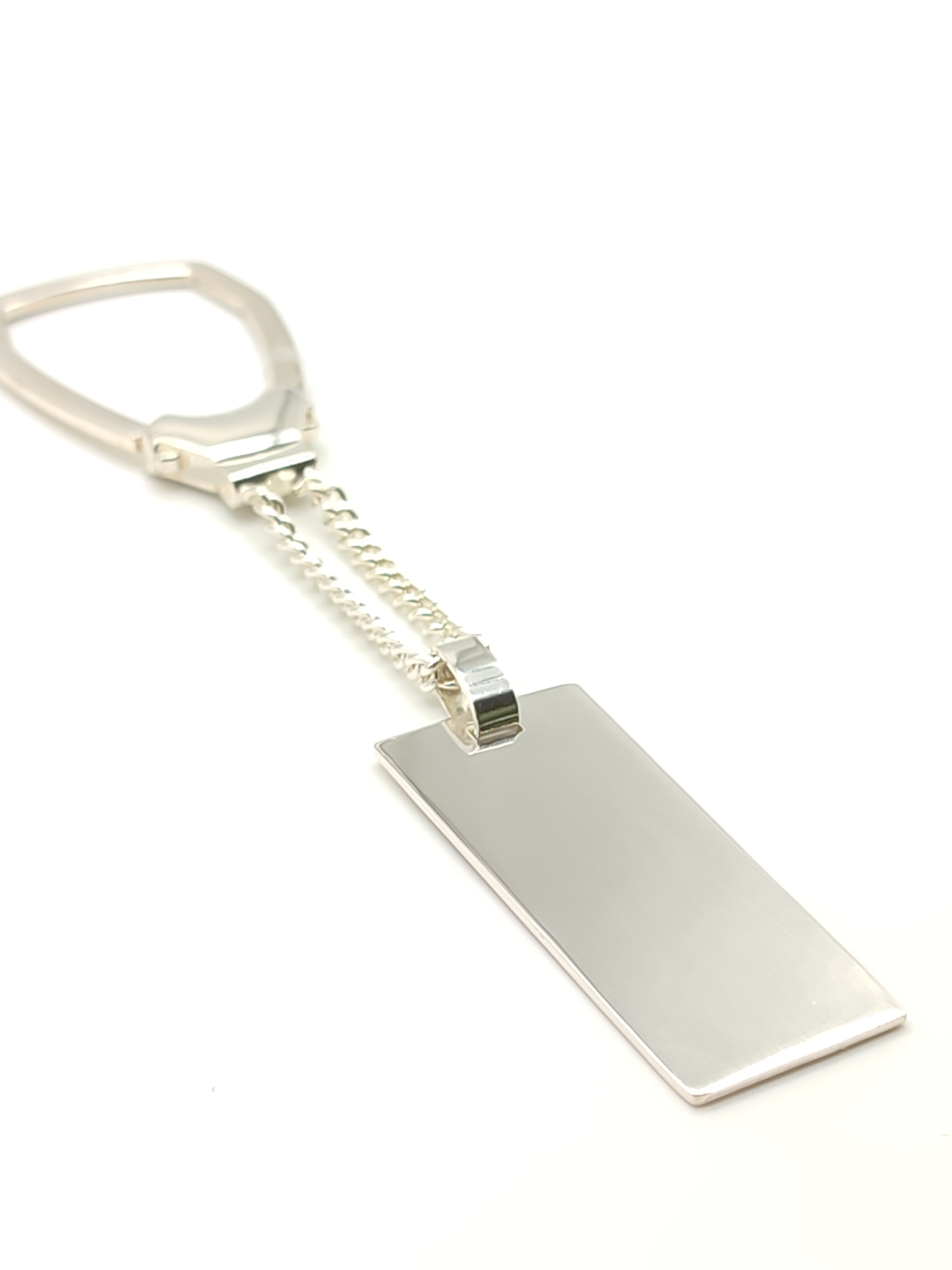 Silver key ring with plate – Gioielli Pavan