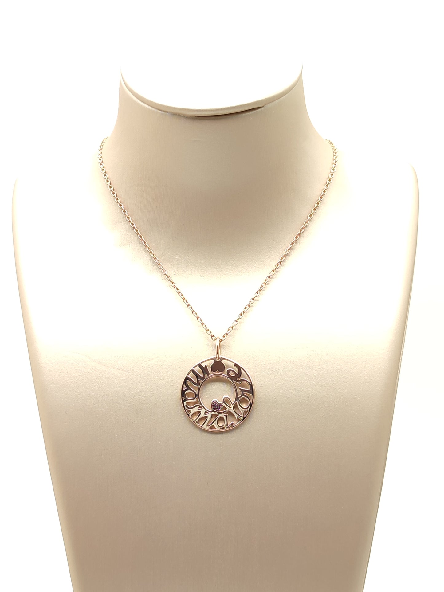 Tous mama love necklace with rubies