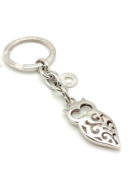 Silver key ring with owl