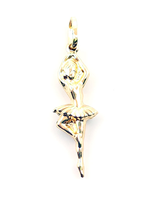 Ballerina pendant in gold