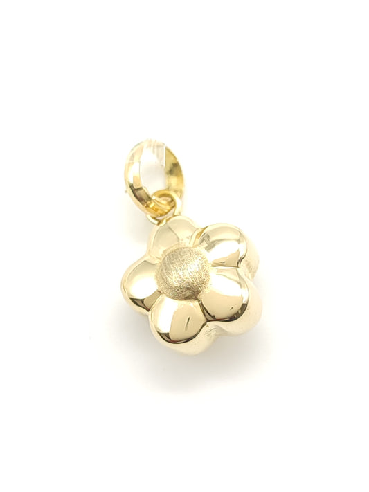 Gold domed flower pendant