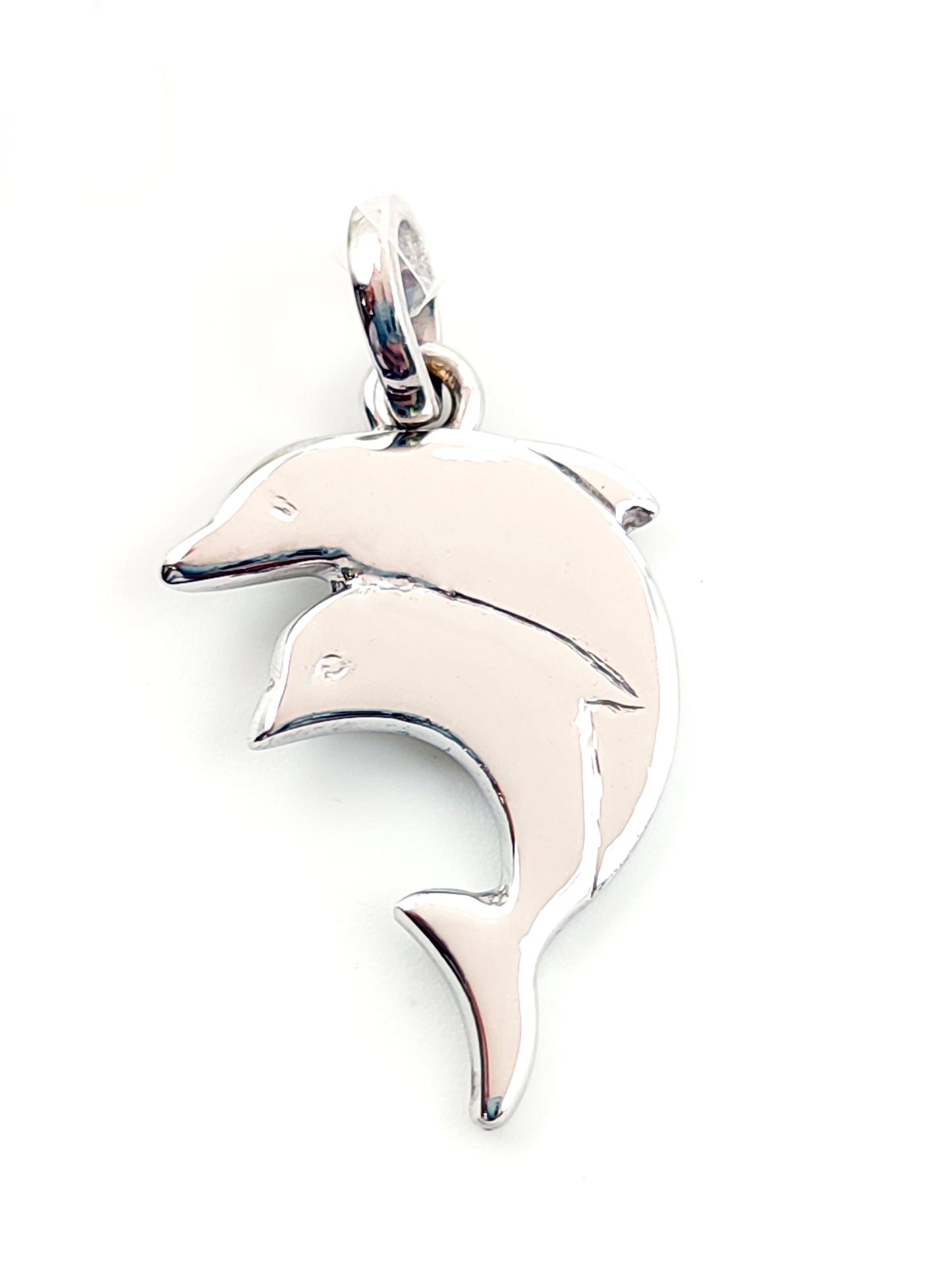 Happy dolphins pendant in gold