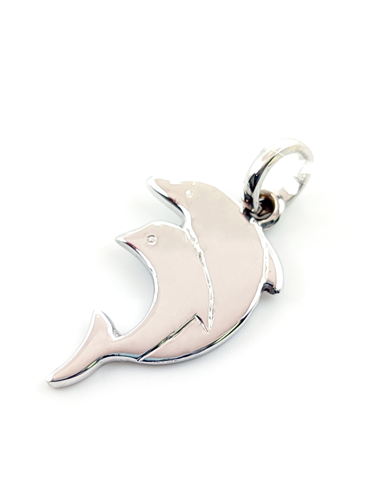 Happy dolphins pendant in gold