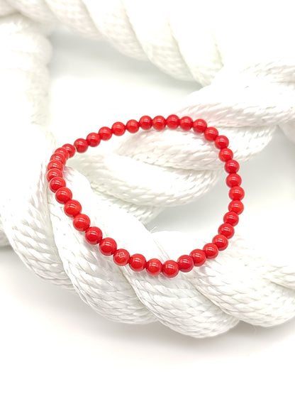 5mm sea coral elastic bracelet