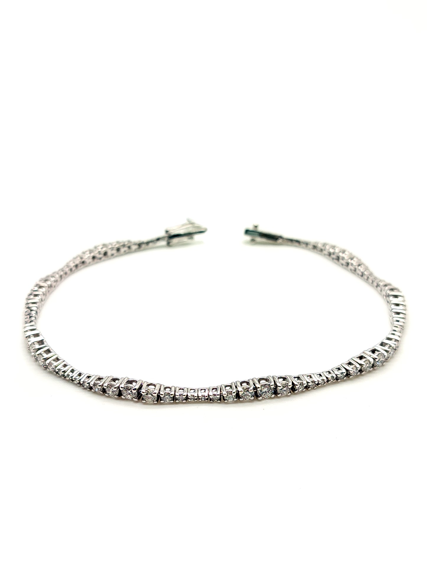 Gold scaled tennis bracelet with 1.18ct diamonds