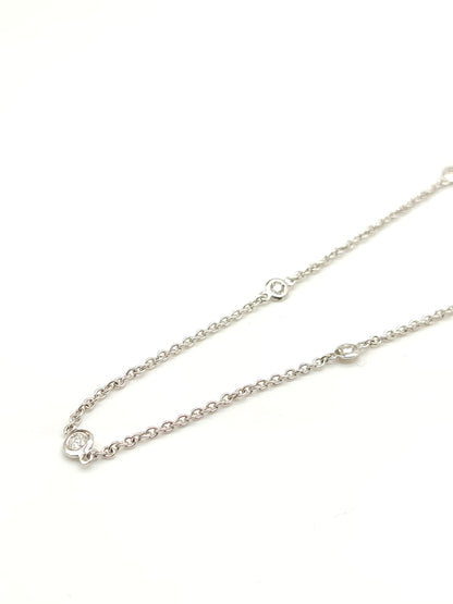 Gold necklace with 0.45ct diamonds