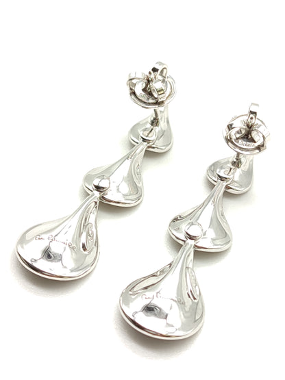 Goccia earrings in gold with Cammilli diamonds