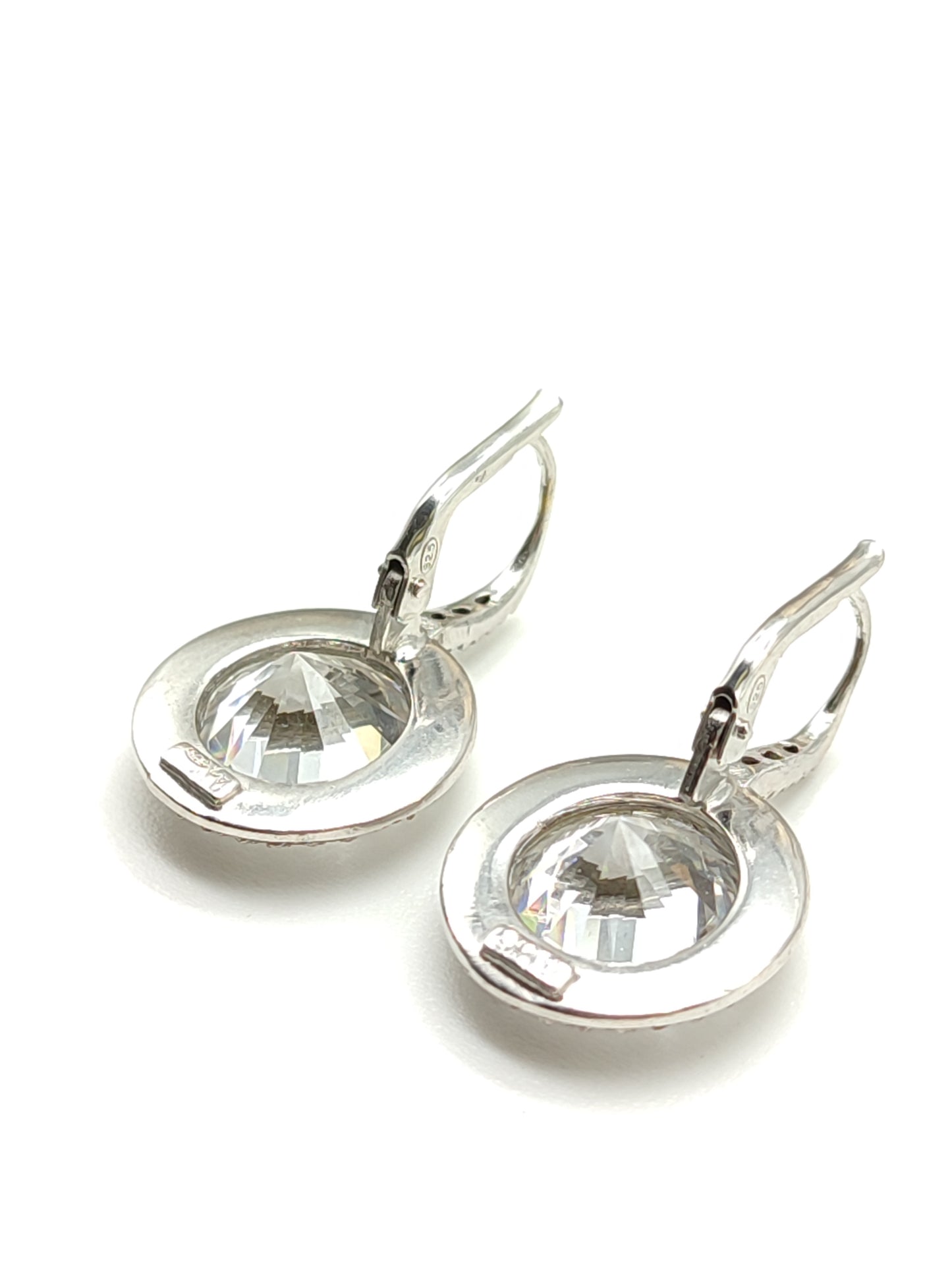 Orecchini in argento monachella con zirconi