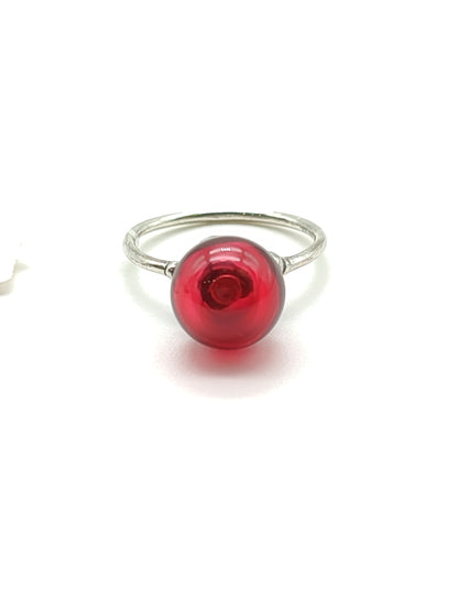 Trollbeads ring with murano sphere