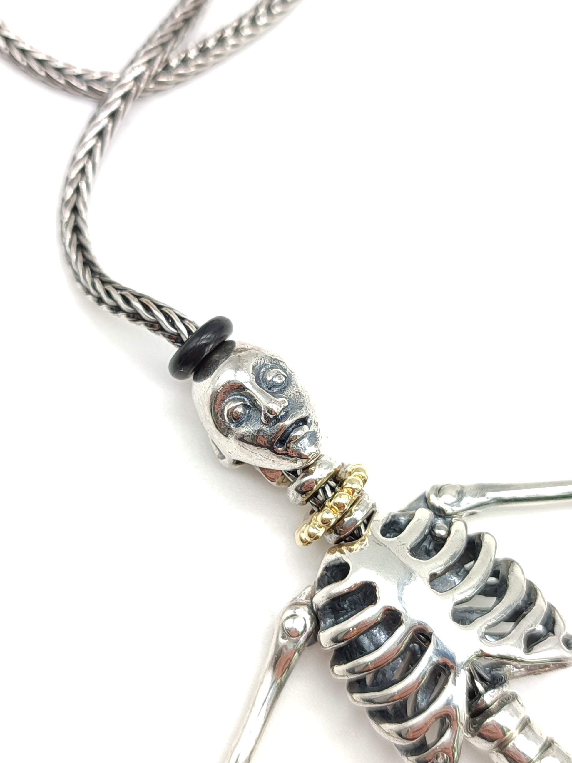 30 Ciondoli Metallo Stile Scheletro - Teschi, Artigli, Testa Di Corvo Per Fai Da Te Gioielli - Foto 2