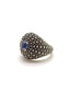 Sea Urchin Sapphire Silver Ring