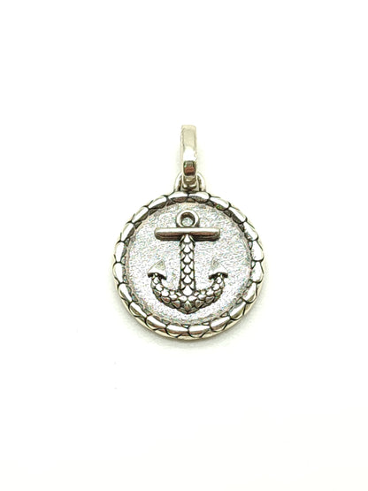 Silver pendant with anchor
