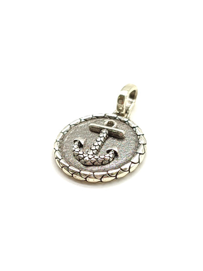 Silver pendant with anchor