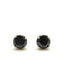 Stud earrings with black spinels
