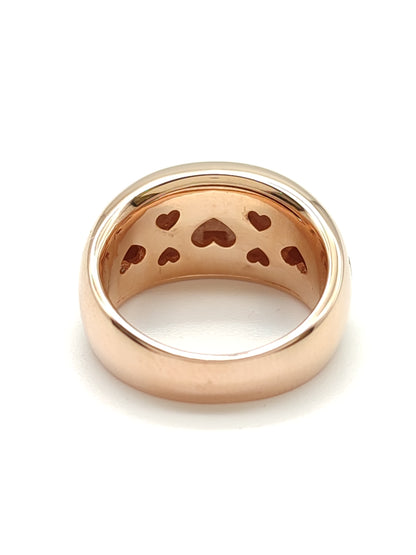 Rounded scaled band ring