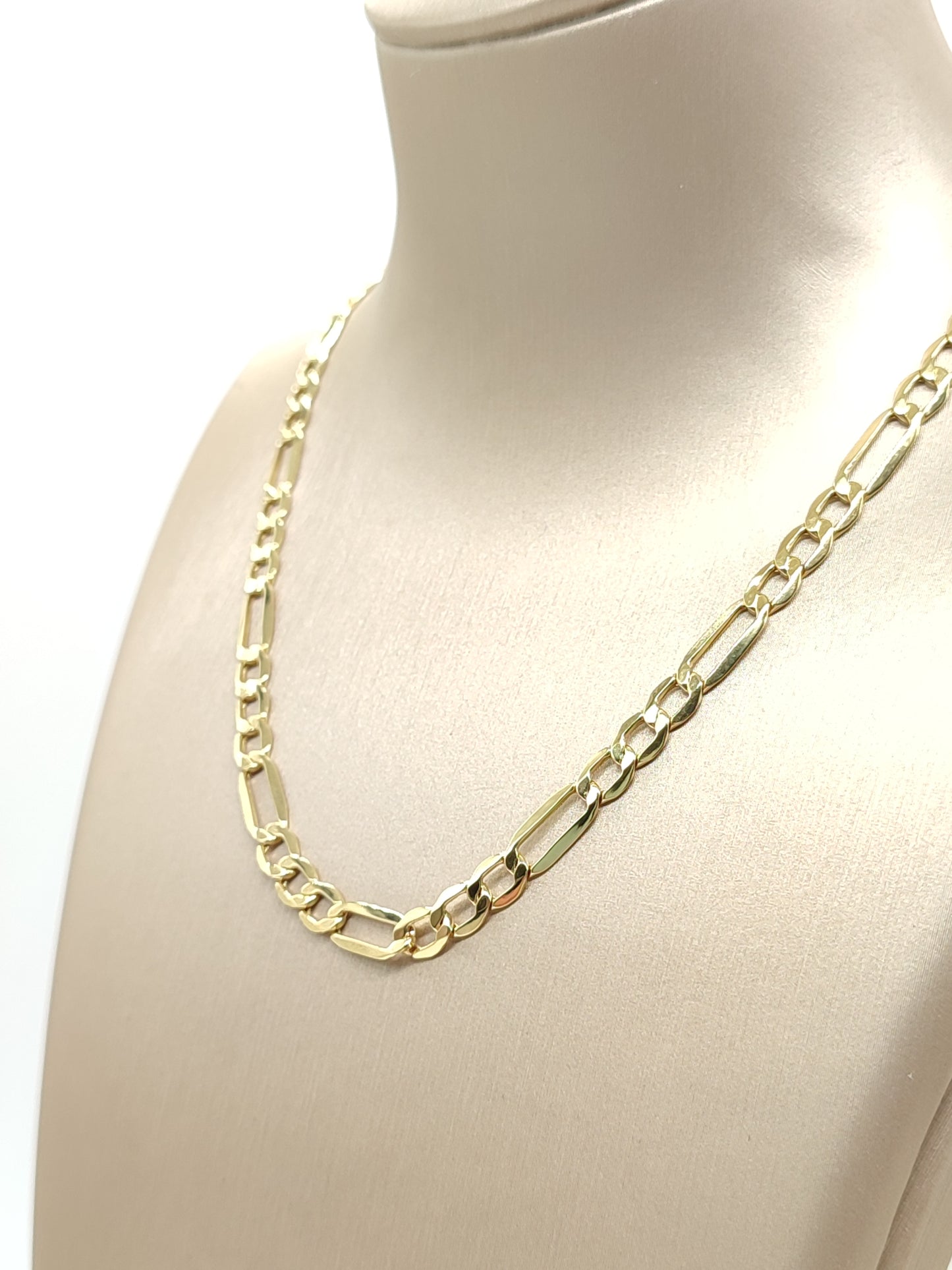 Figaro necklace in 9kt gold 56cm