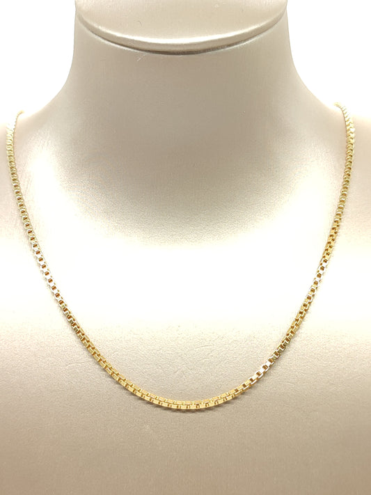 Venetian mesh necklace in 18kt gold 60cm