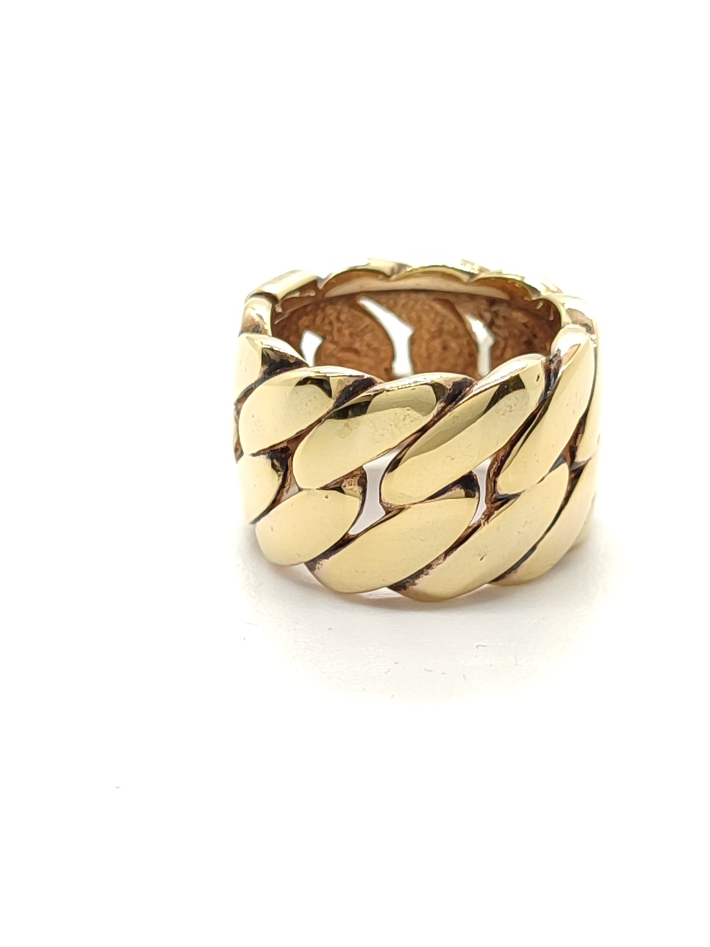 Groumette ring in yellow gold silver - 1.5cm