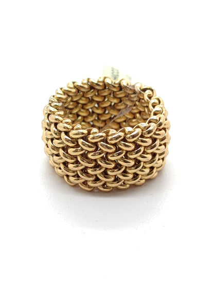 Chicco ring in yellow gold silver - 1cm