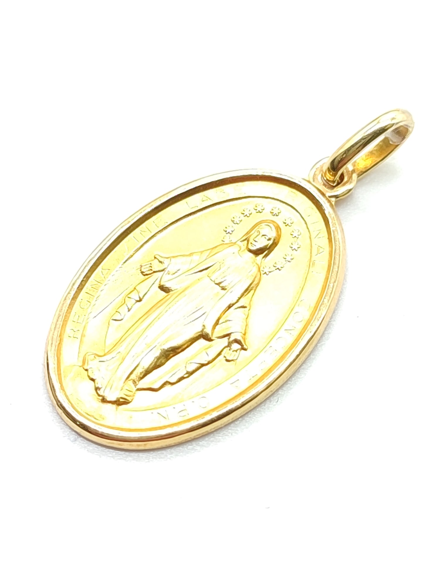 Ciondolo in oro Madonna miracolosa 20 X 25 cm