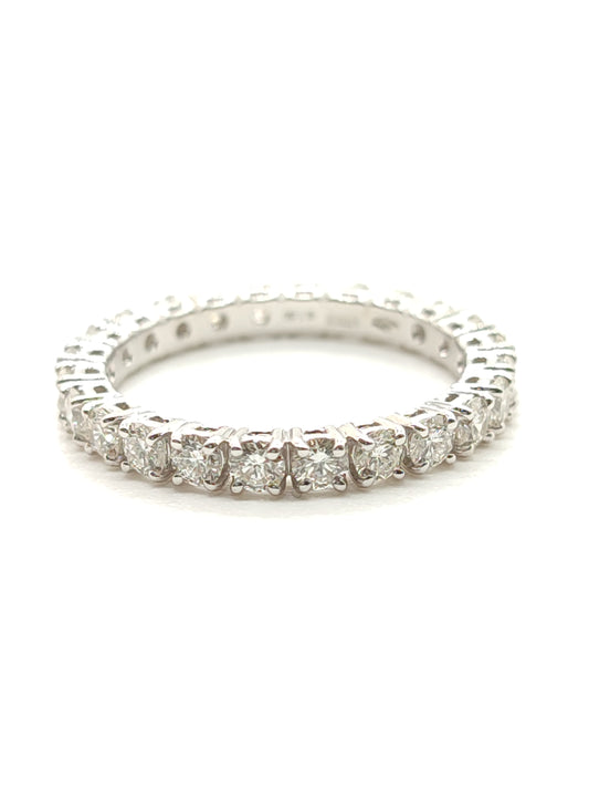 Gold eternity ring with 1.50 ct diamonds