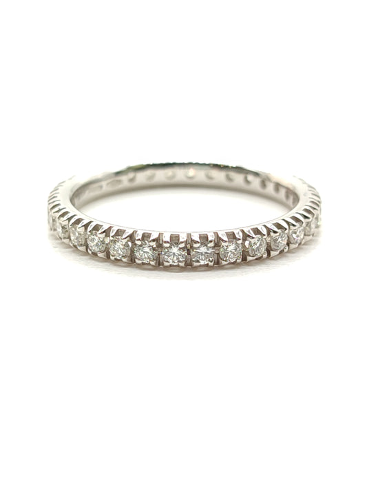 Gold eternity ring with 0.65ct diamonds