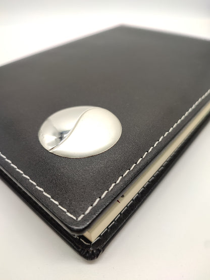 Diary with leather and silver drawing sheets